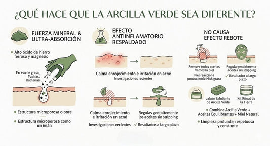 La arcilla verde y el lenguaje silencioso de la piel