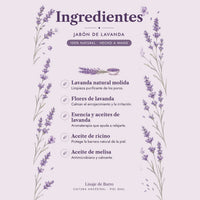Jabón de Lavanda Aromaterapia