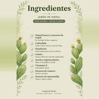 Jabón Orgánico de Nopal