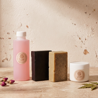 Kit para puntos negros y comedones de Linaje de Barro con carbón activado, cuidado facial natural